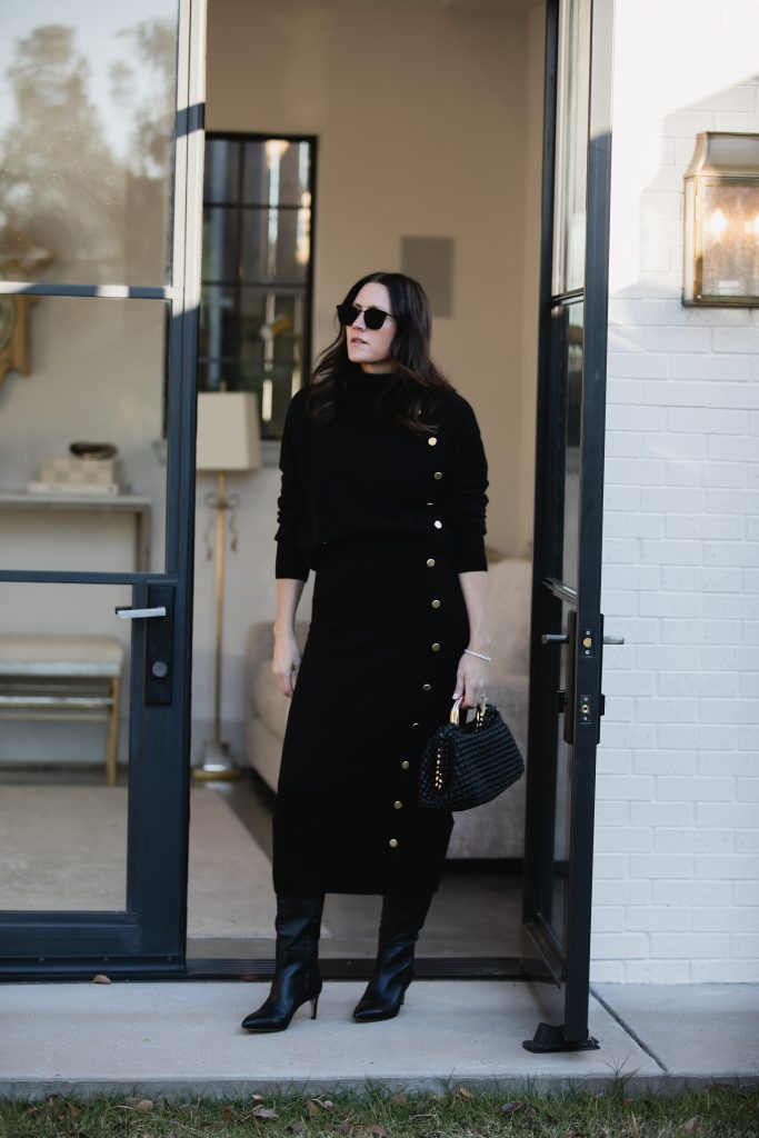 Cashmere Skirt + Sweater Outfit