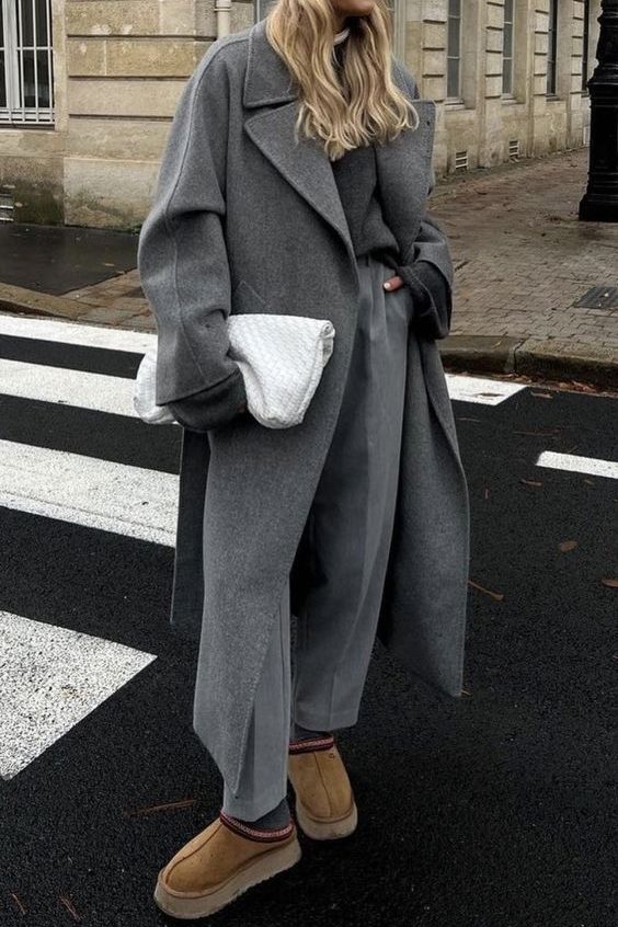 Grey winter outfit