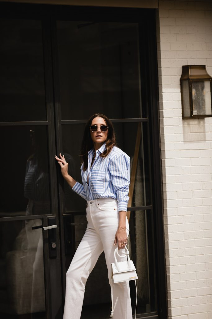 Button Up Shirt Outfit with jeans