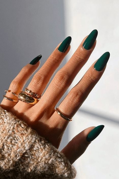 Emerald Green Nails