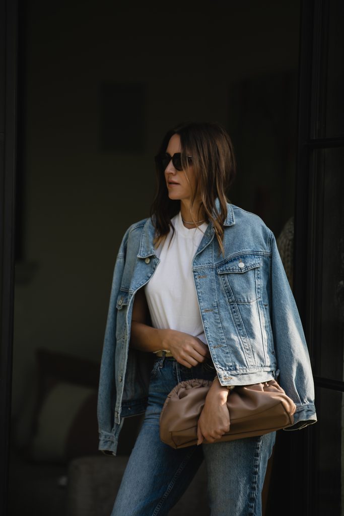 How to Style a Jean Jacket with denim pants
