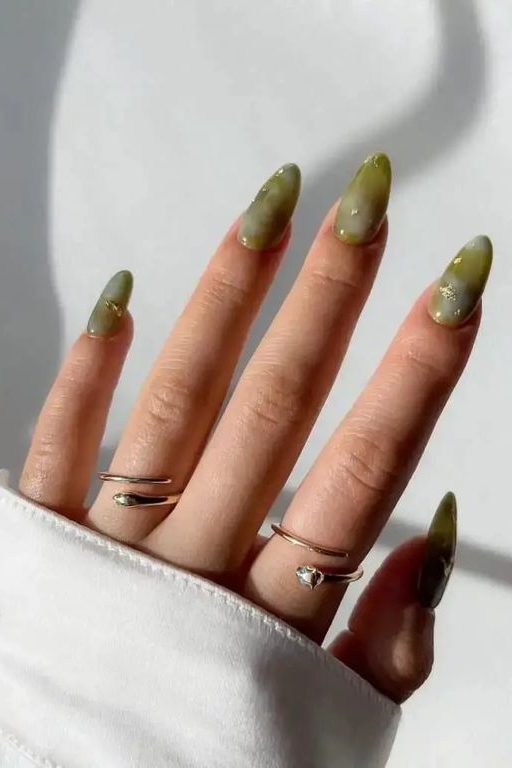 Jade Green Nail inspo