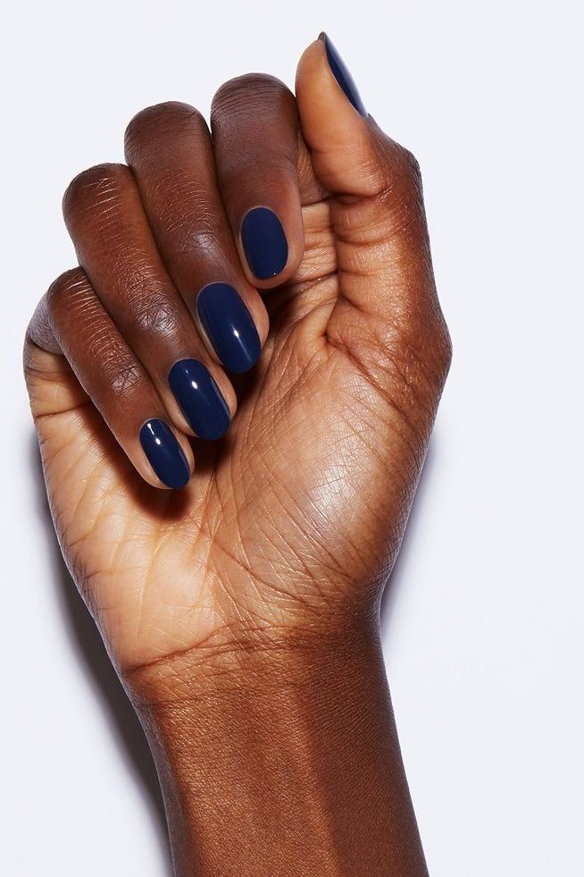 Navy Blue Nails