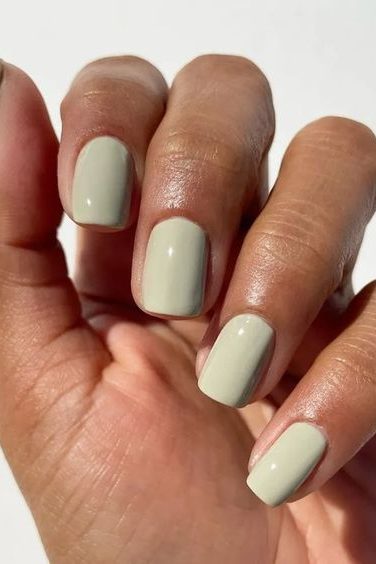 Short Green Nails