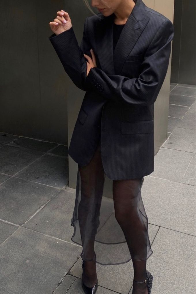 Sheer Skirts fashion trend 2024