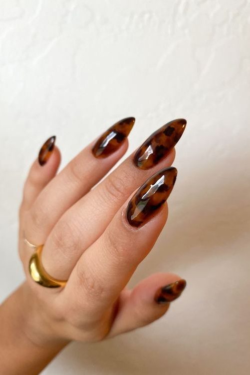 Tortoise Shell Nail Inspo