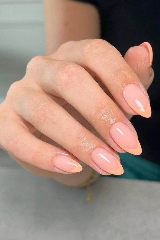 peach fuzz Nail ideas