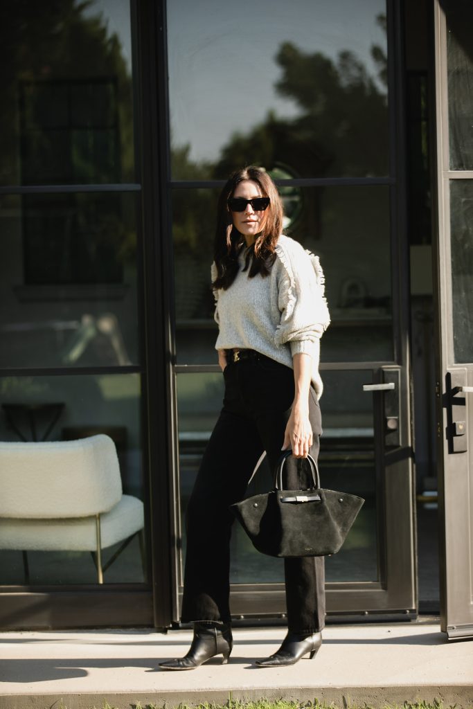 Black Jeans and Sweater | Trending Khaite Boot Review