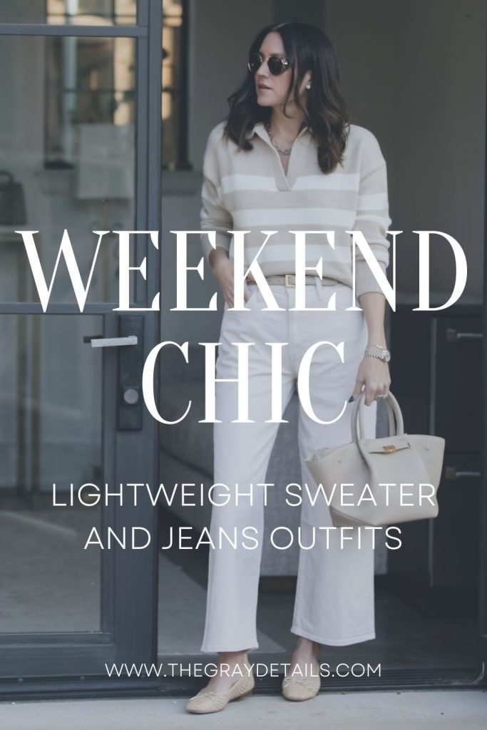 Weekend Chic Lightweight Sweater and Jeans Outfits