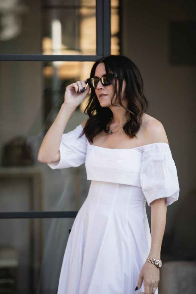 White dress outfit