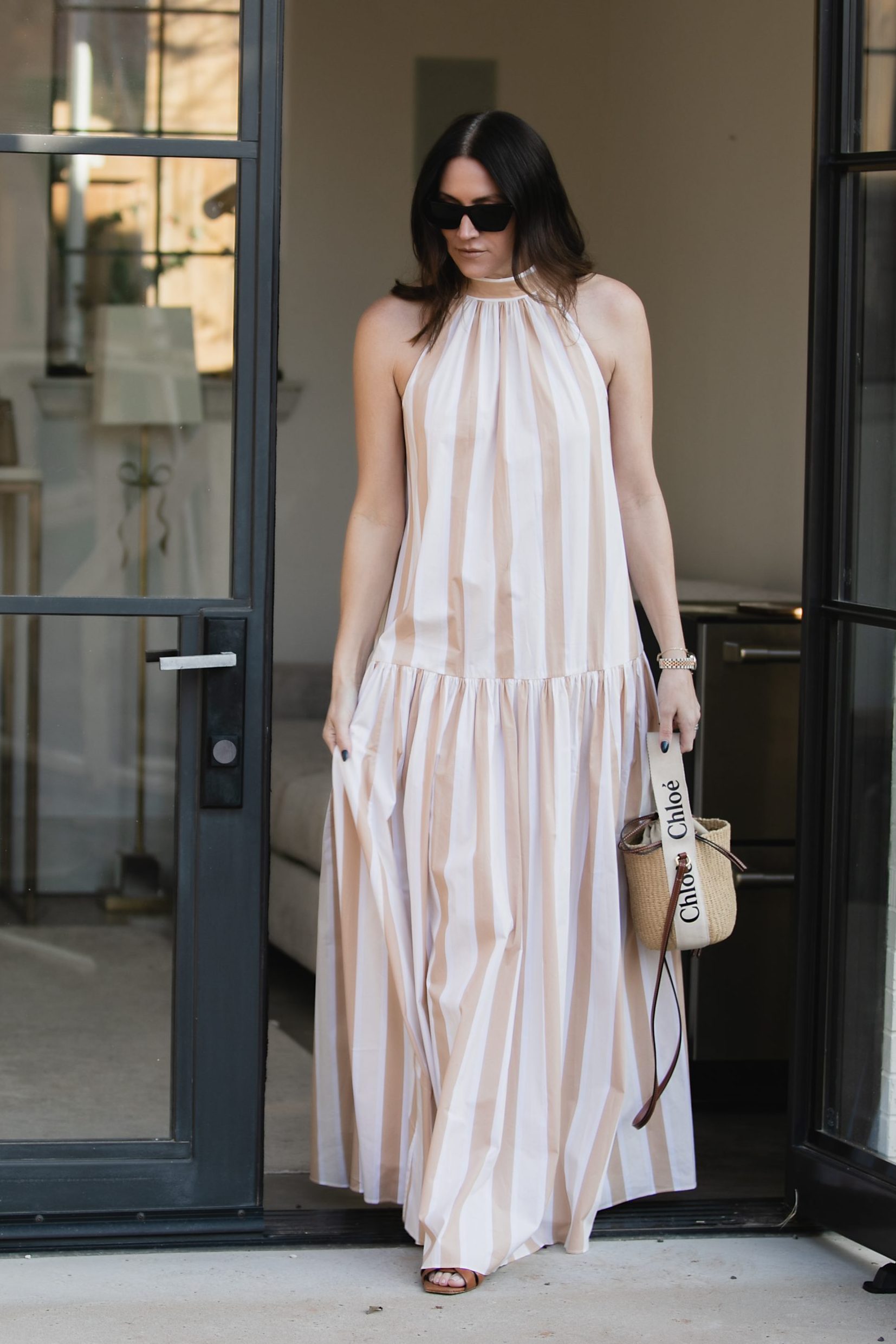 Maxi dress Neutral Vacation Outfits