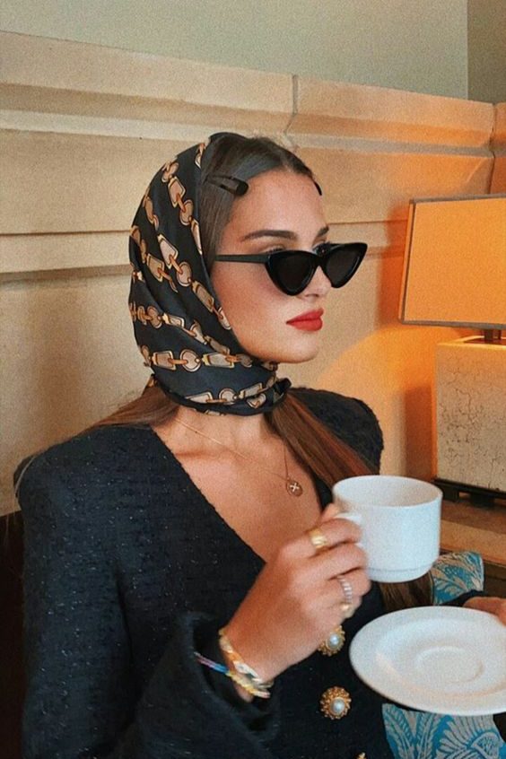 Silk Scarf hair accessory