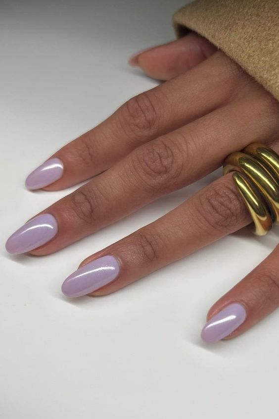 pastel lilac April Nails