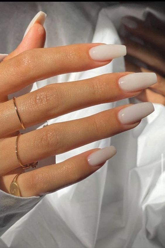 Milky White Nails | Best Spring Nail Colors for 2024