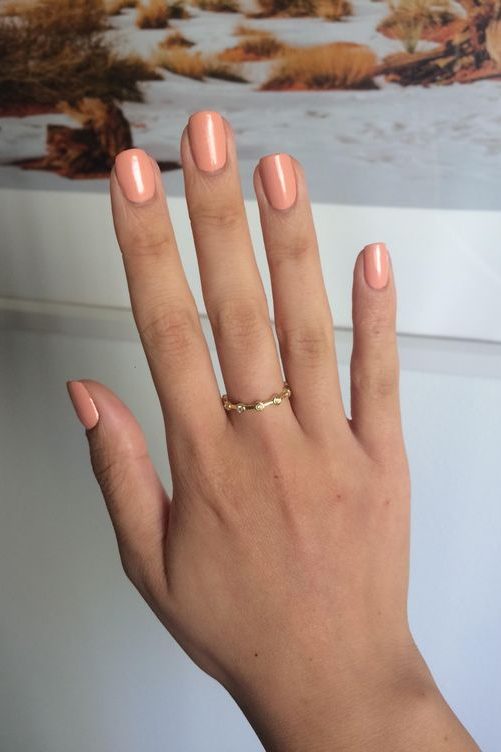Peach Nails
