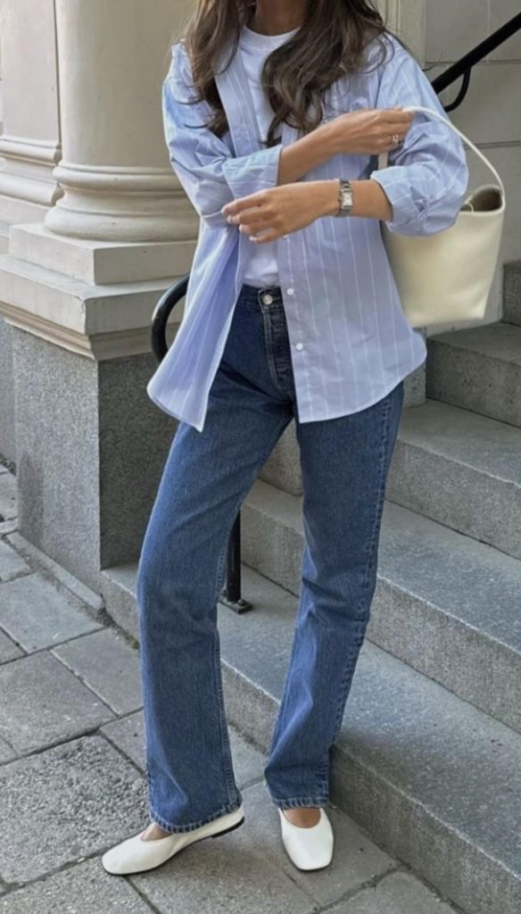 Blue Button Down Outfits