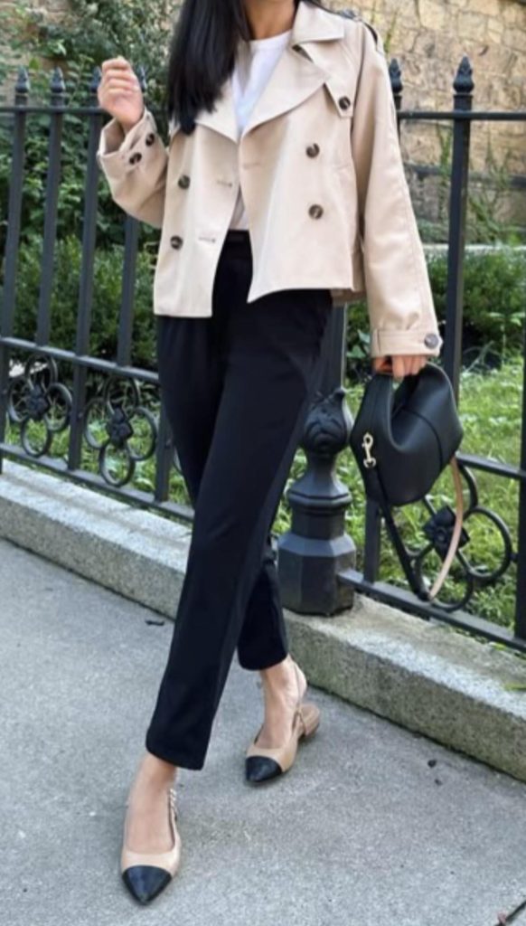 Cropped Trench Transitional Winter to Spring Outfits