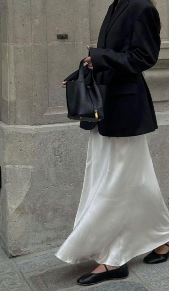 White Skirt Transitional Winter to Spring Outfits