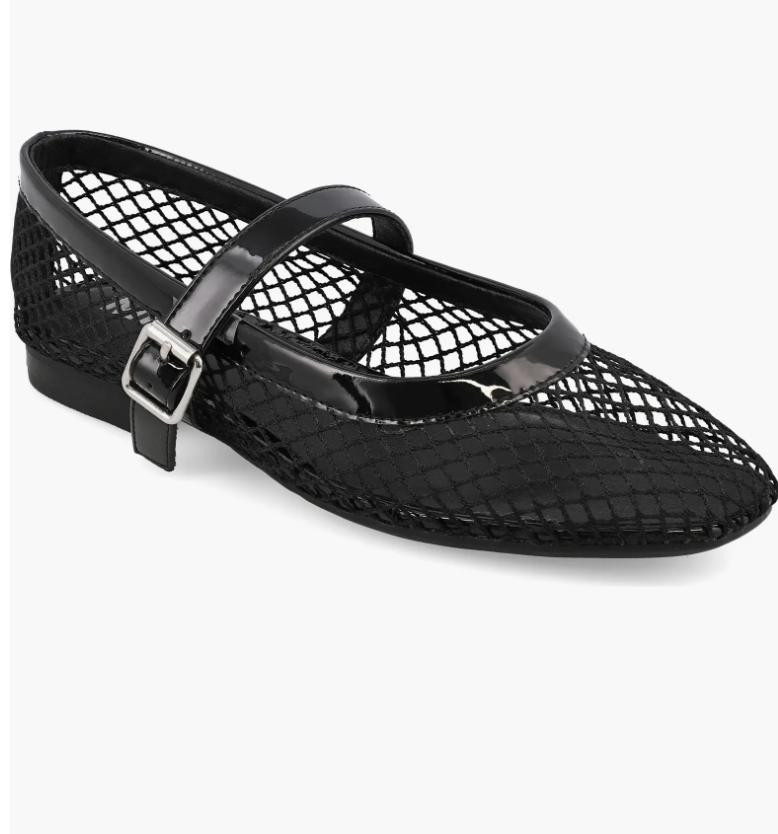 Woven Ballet Flats black