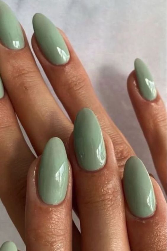 sage green September Nails