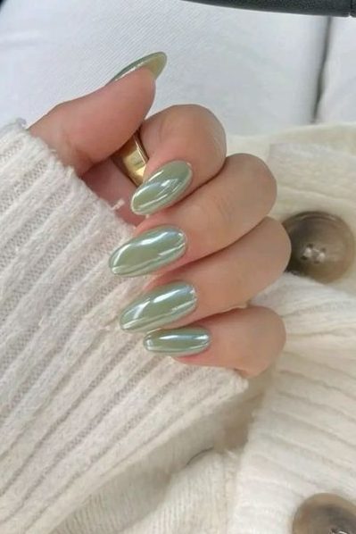 sage green September Nails