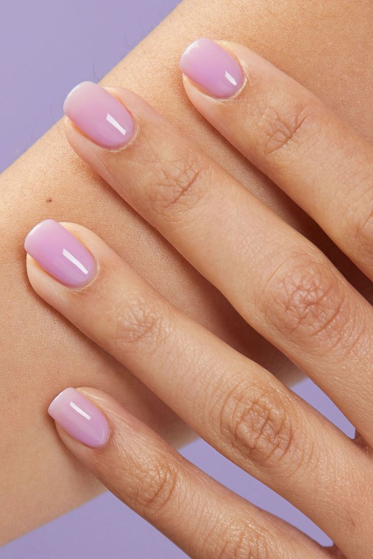 glazed lilac Easter Nails