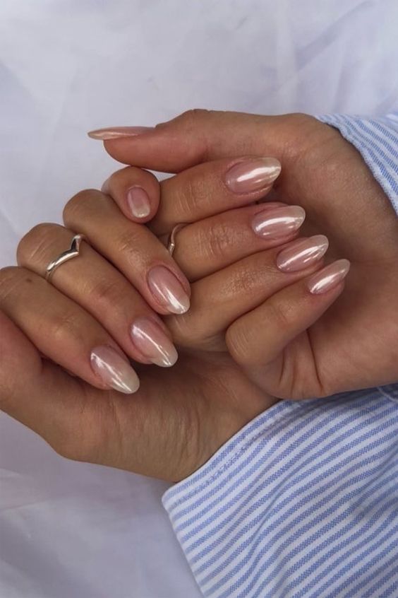 glossy glazed nails