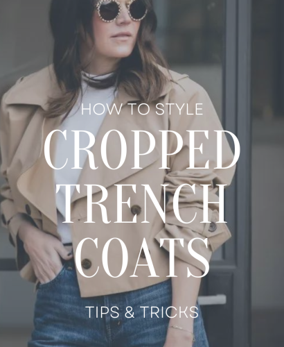 How to style a cropped trench coat