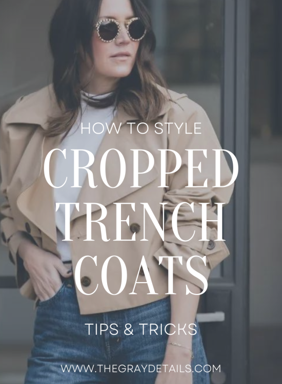 How to style a cropped trench coat