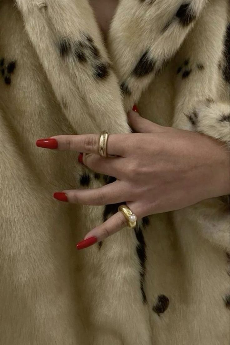 cherry Red nails