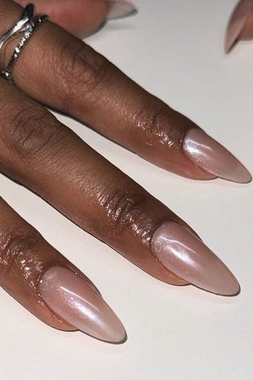subtle silver April Nails