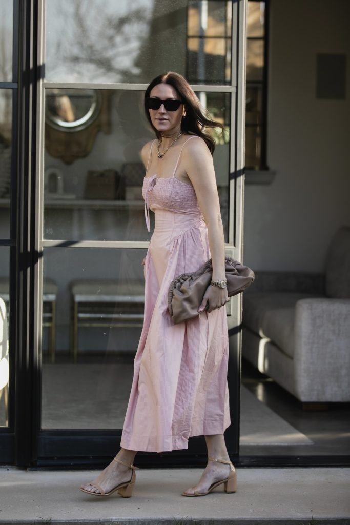 pink spring dress