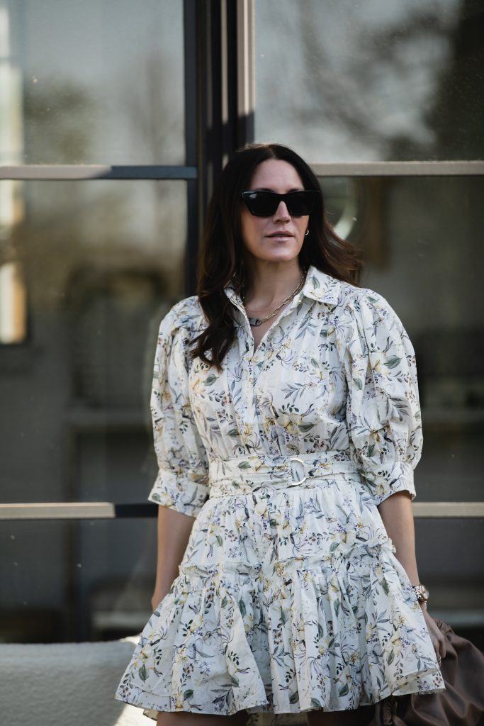 saks Spring floral dresses under $200