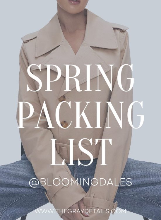 Spring travel checklist with Bloomingdale's