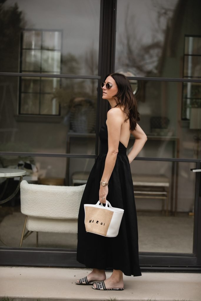 Black Linen Dress Outfit