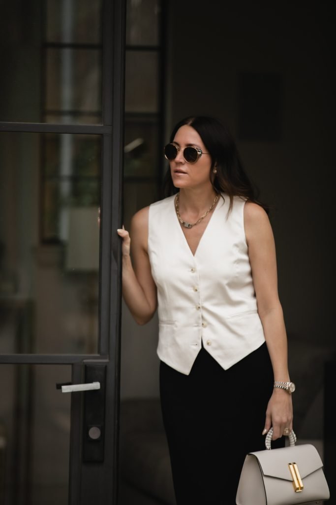Classy Ways to Style a White Vest