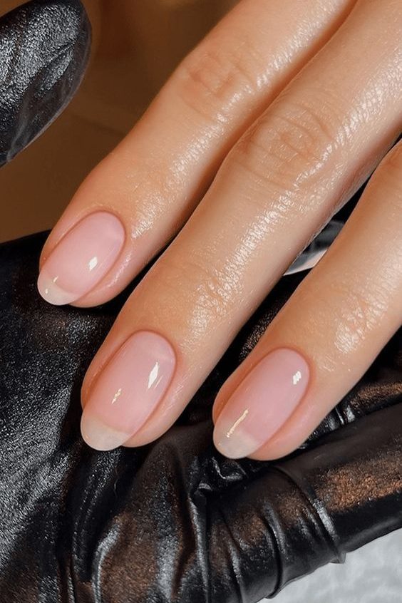 Best Summer Nail Color - Transparent manicure nails