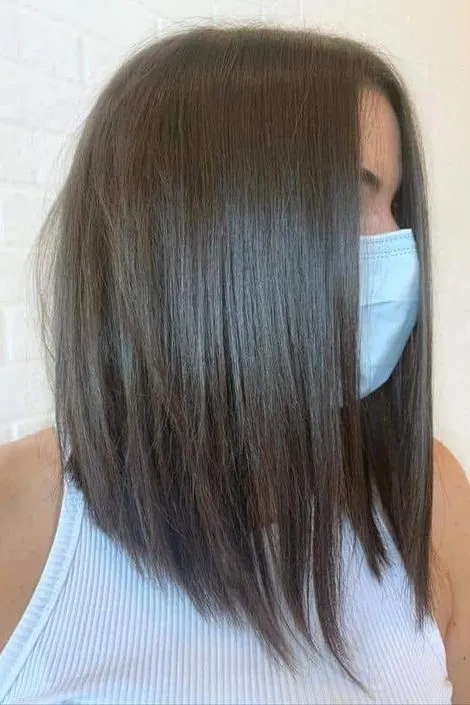Angled Long Bob hairstyle