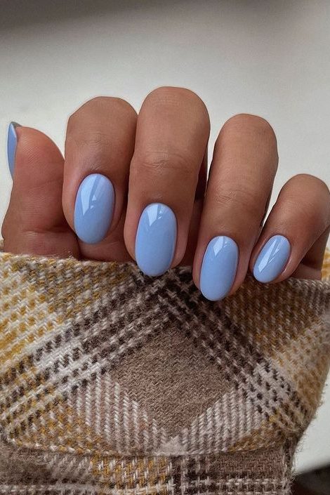 Sky Blue nails for May