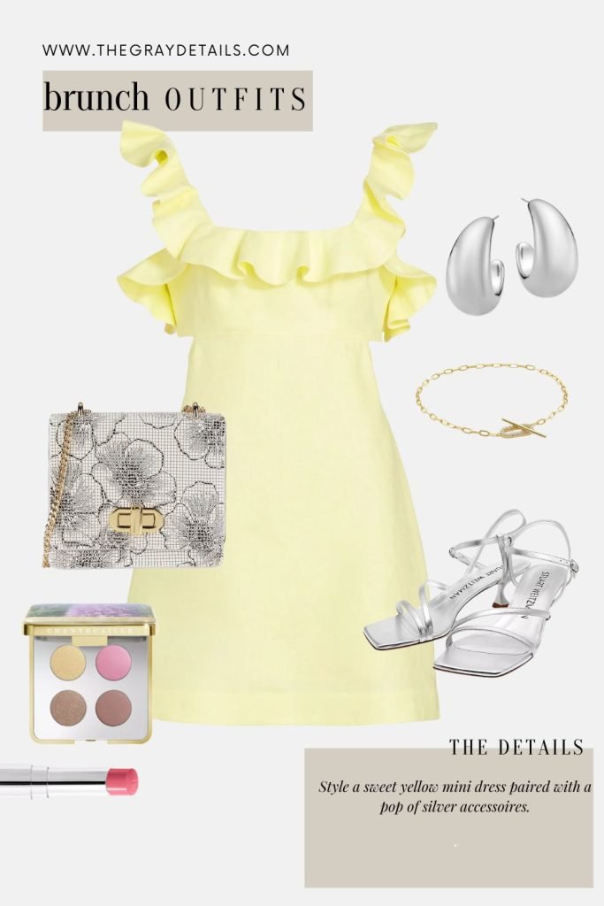 yellow mini dress outfit 