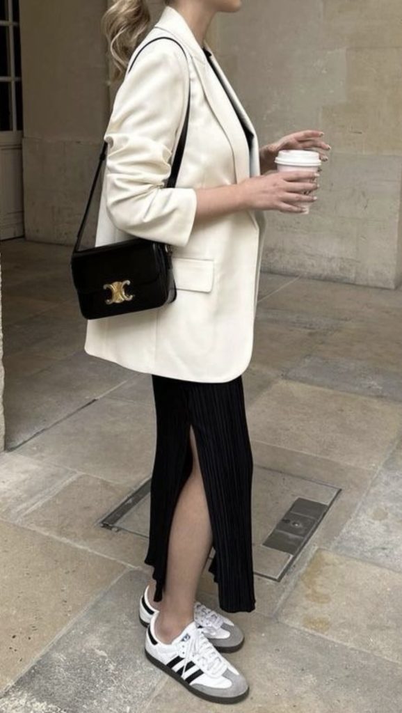 Black Slip Skirt Casual Weekend Outfits