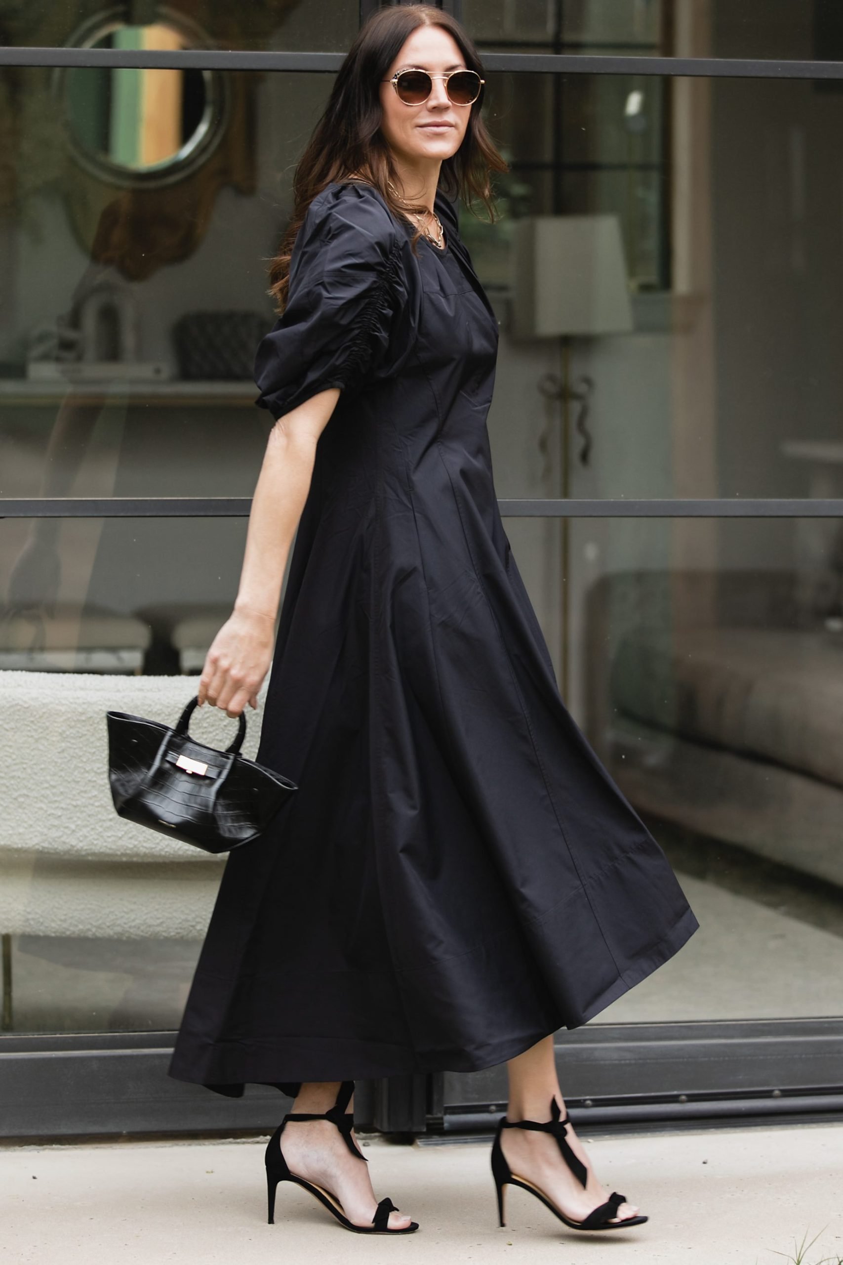 black maxi dress outfit | Classy black Work Outfits