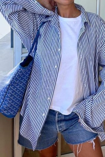 Button Down Outfit with shorts