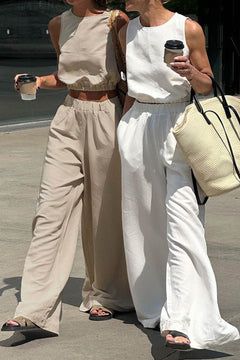 Linen Trousers Outfits | How to Style the Coastal Grandmother Trend