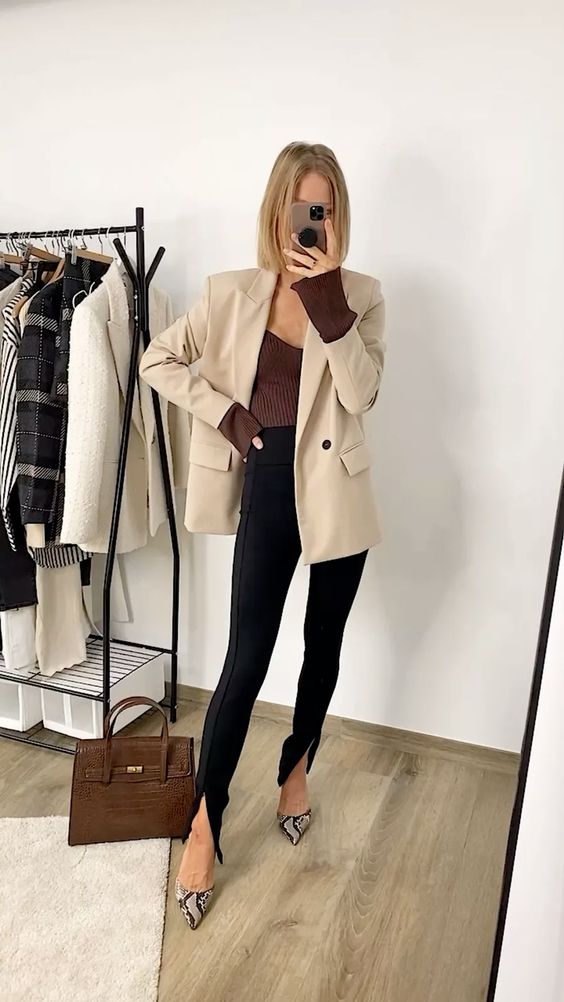 leggings dinner outfit style