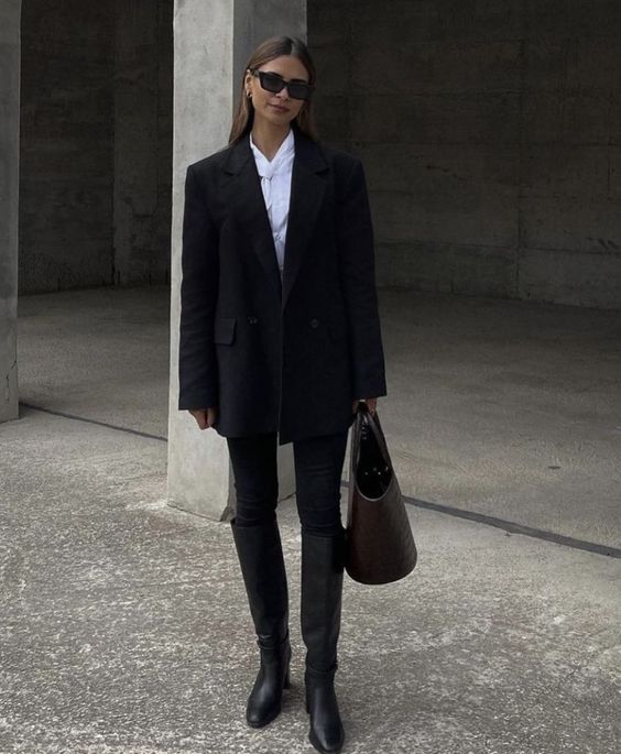 leggings office outfit idea