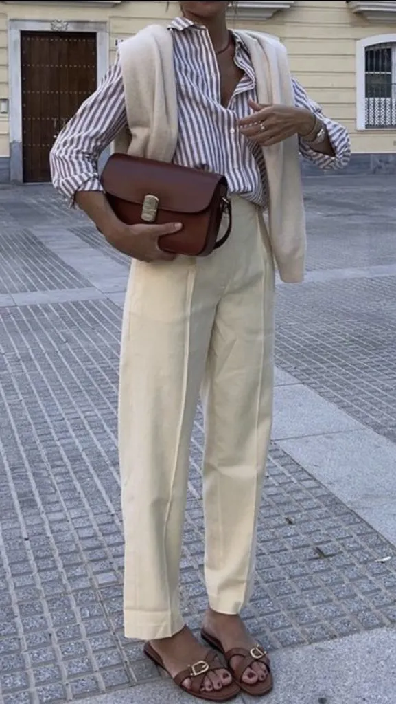 Cream Trousers Outfits