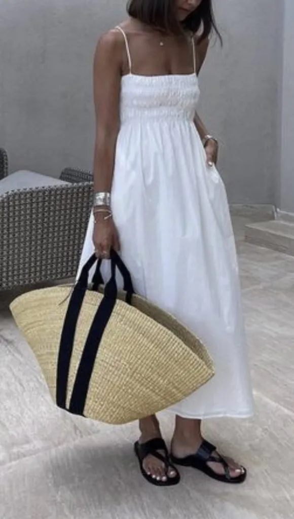 White Maxi Dress Italy Outfits