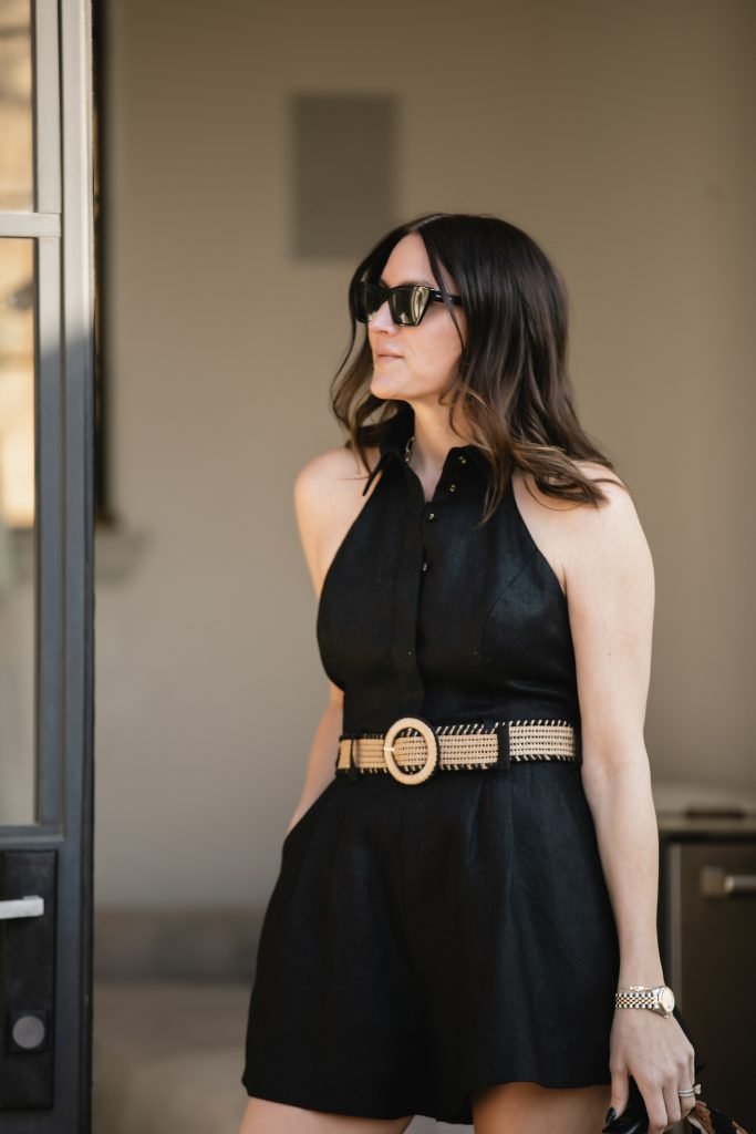 Black Linen Romper Outfits