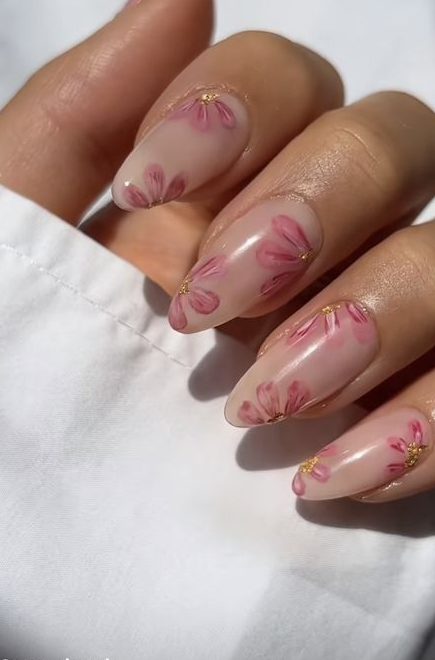 Colorful Floral Nail ideas